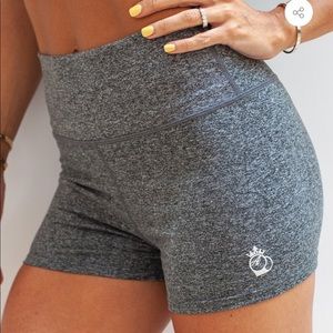 Bootyqueen Apparel HI-LOW SHORTS - LUSH GREY
